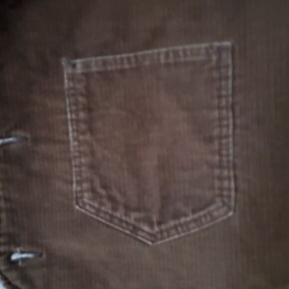70's Maverick Blue Bell Corduroy Sherpa Vest Mens L Copper Buttons Retro Cowboy - Picture 6 of 12